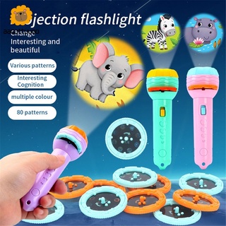 Đồ chơi đèn pin chiếu hoạt hình giáo dục sớm có pin dành cho bé