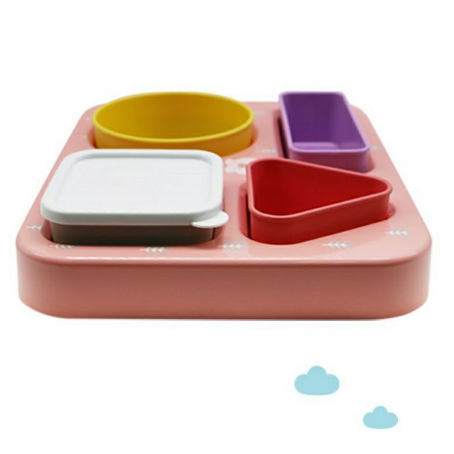 [KOREA] Khay ăn dặm 4 ngăn Hàn Quốc cho bé ăn dặm