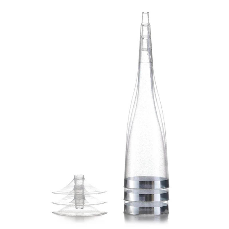 Set 30 Ly Uống Rượu Sâm Panh Bằng Nhựa Trong Suốt Chống Vỡ Có Thể Tái Chế # 2