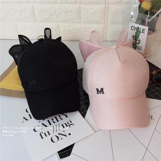 Mũ Lưỡi Trai LINJW Đính Nơ Phong Cách Hàn Quốc Đáng Yêu