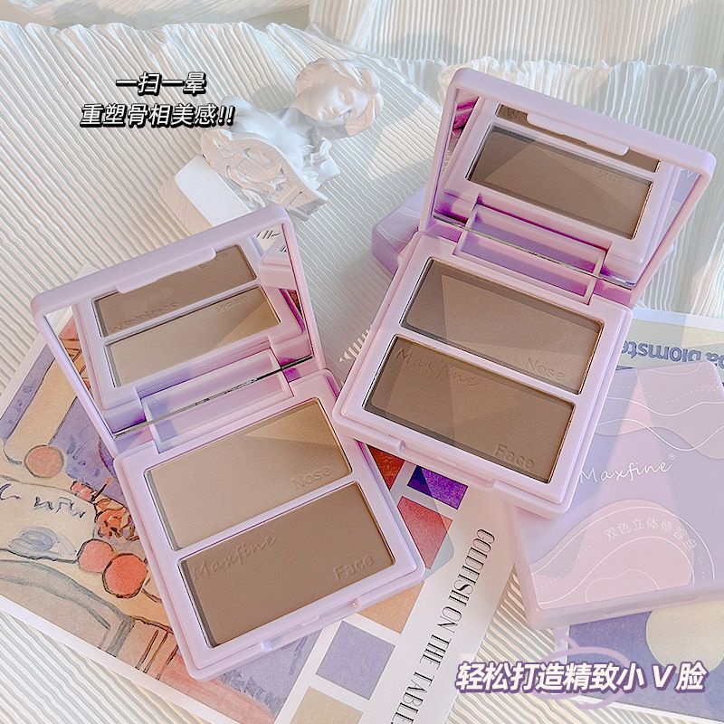 Bảng Phấn Trang Điểm Tạo Khối 2 Màu Bắt Sáng Tự Nhiên