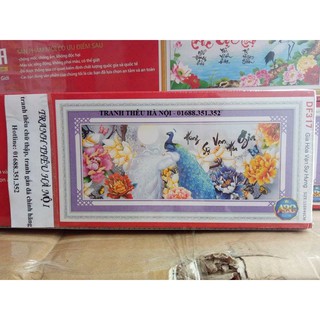Tranh đính đá Gia hòa vạn sự hưng DF217-110x46cm