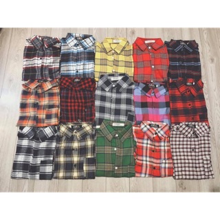 Áo sơ mi kẻ cổ đức free size