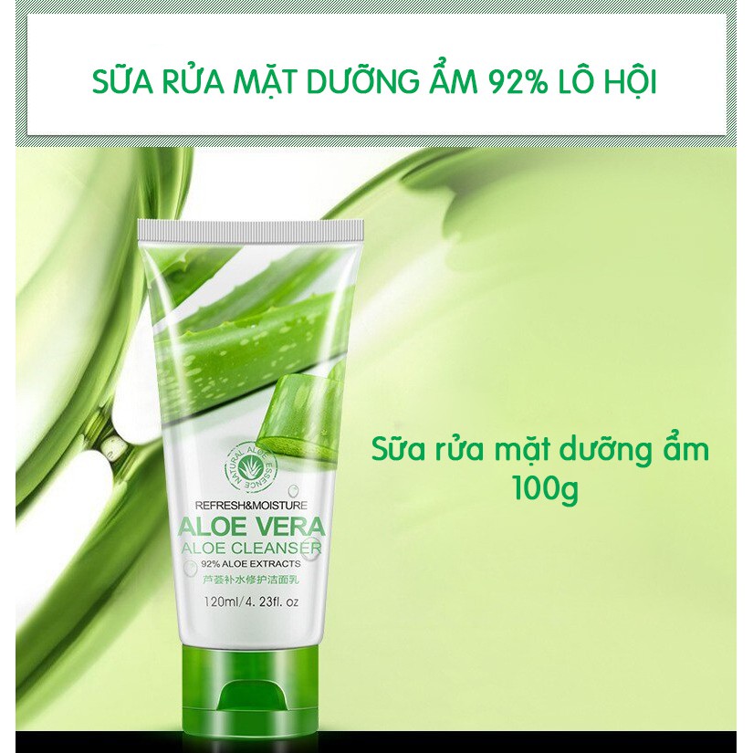 [RẺ VÔ ĐỊCH] Bộ Chăm Sóc Da Lô Hội Aloe Vera Bioaqua 4 Món