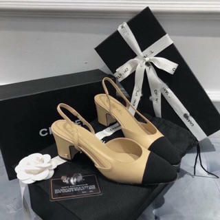 Sandal vá mũi chun gót 5cm