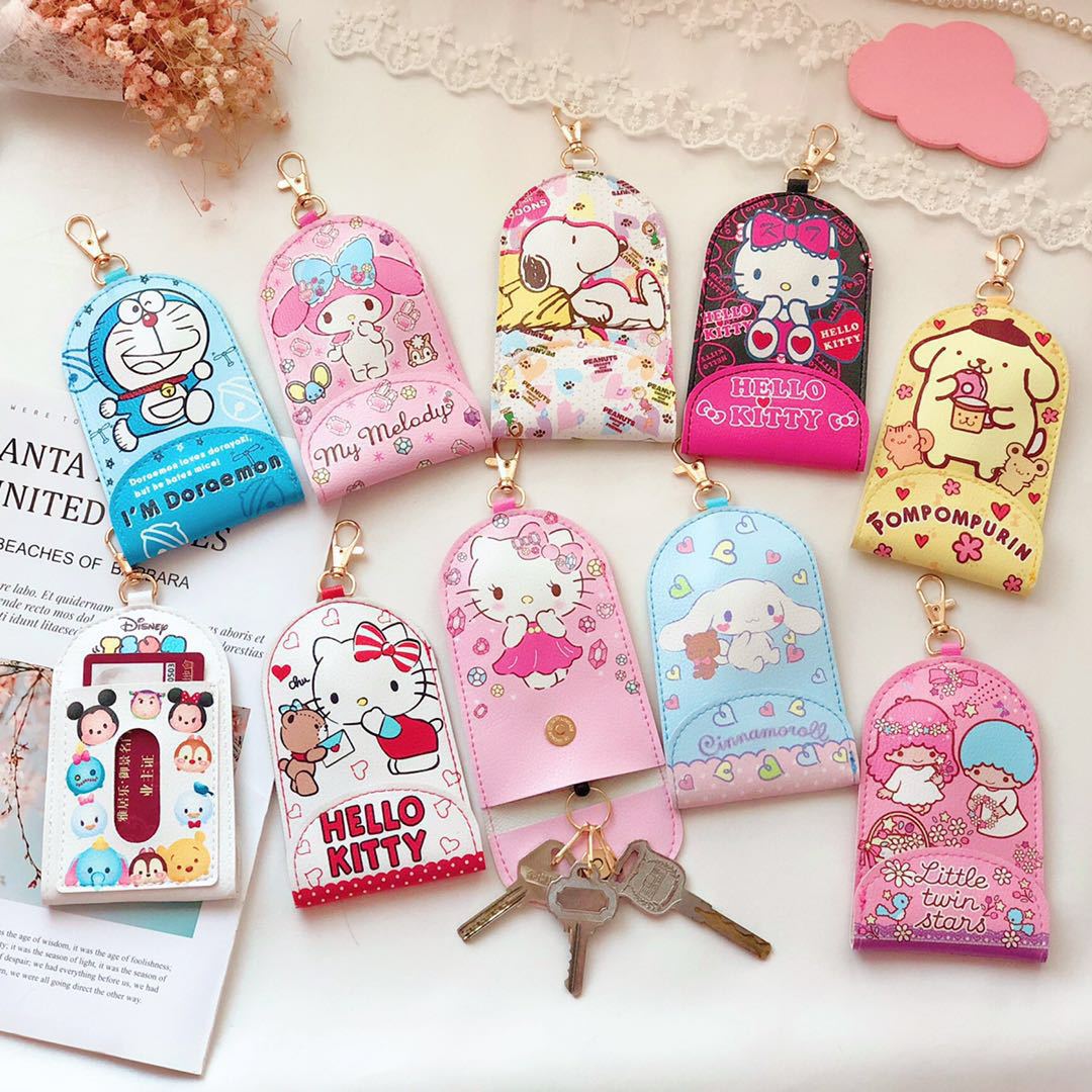 HELLO KITTY DORAEMON Mới Móc Chìa Khóa Có Thể Kéo Dài In Hình Hoạt Hình Dễ Thương