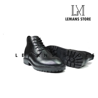 Giày Boots DR Cổ Lửng Black LeMans