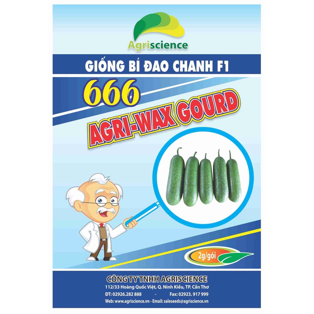 Hạt Giống Bí Đao Chanh AGRI WAXGOURD 666 - (0.4gr (20 hạt))