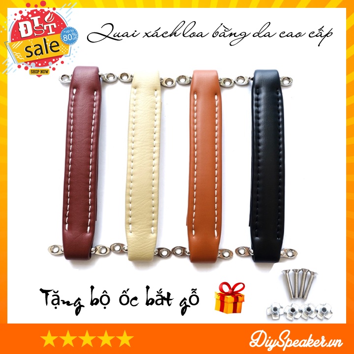 Quai xách loa bằng Da/Cao su DIY xách loa, xách ampli, xách vali