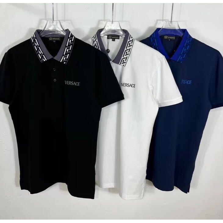 Áo polo Tay Ngắn Bằng Cotton Thêu Chữ Mới Dành Cho Các Cặp Đôi