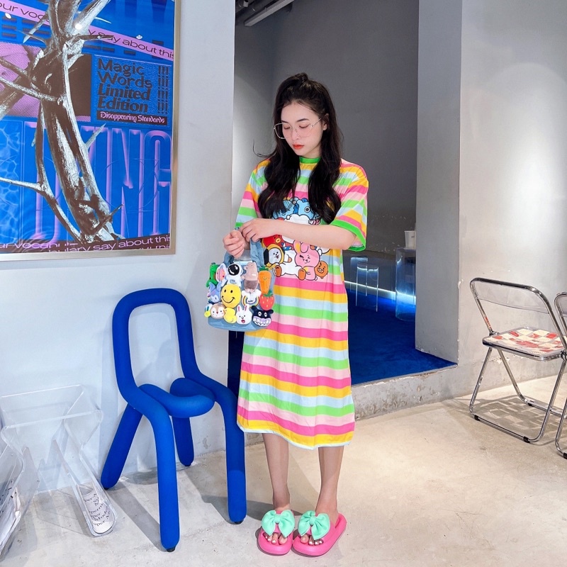 Váy Sọc Nhiều Màu 🌈