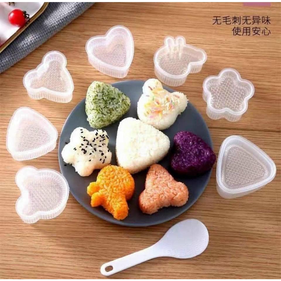 Bộ 7 khuôn cơm tạo hình BENTO