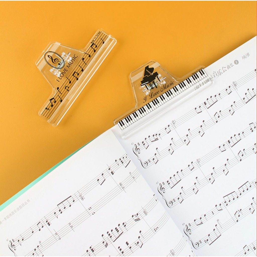 Kẹp sheet nhạc hình Piano-Chất liệu tốt-Thiết kế độc quyền-Tín đồ âm nhạc