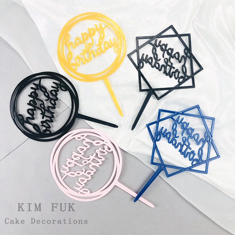 Mũ lưỡi trai in chữ happy birthday