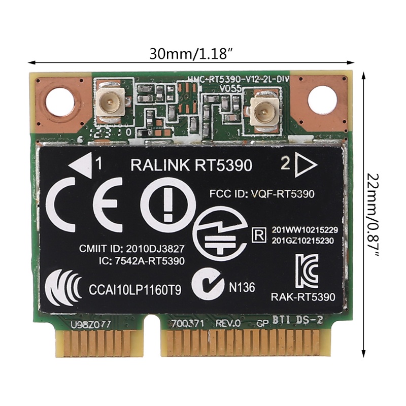 Thẻ Nhớ WIN RT5390 Không Dây Mini PCIe Wlan Chuyên Dụng 670691- 001 Cho RaLink HP436 CQ45 SP
