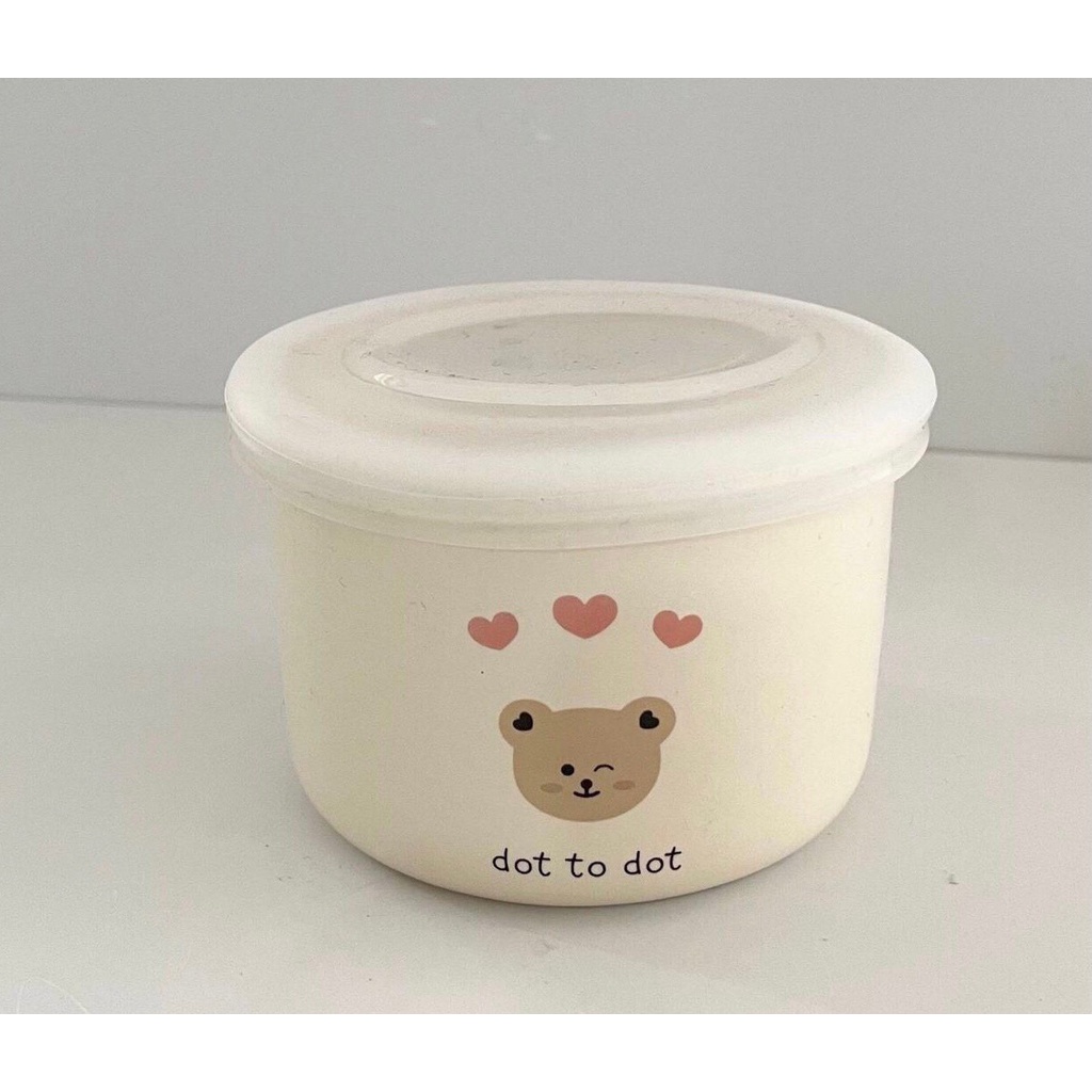 Bát sứ Coco Bear tráng men cao cấp