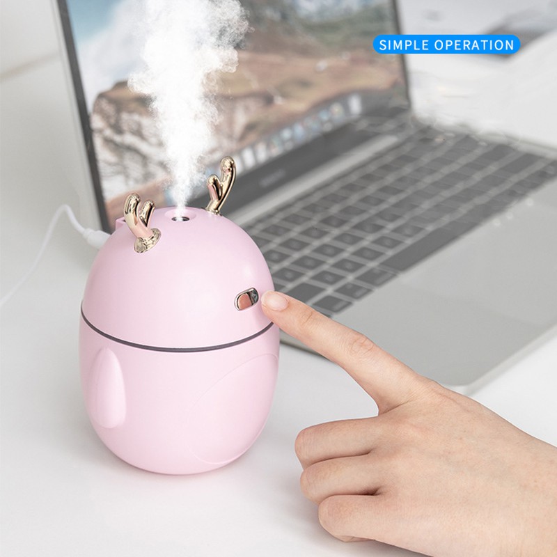 Fnelse 320ML Air Humidifier Cute Deer Purifier For Home Office