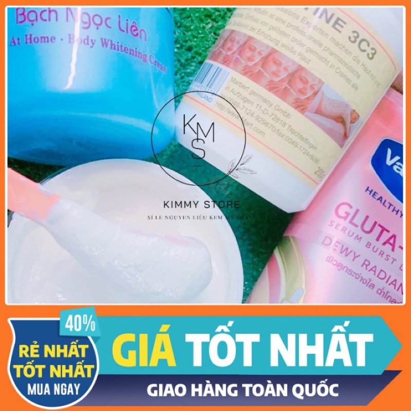 combo Abutine 3C3 và Vaseline gluta hya 330g
