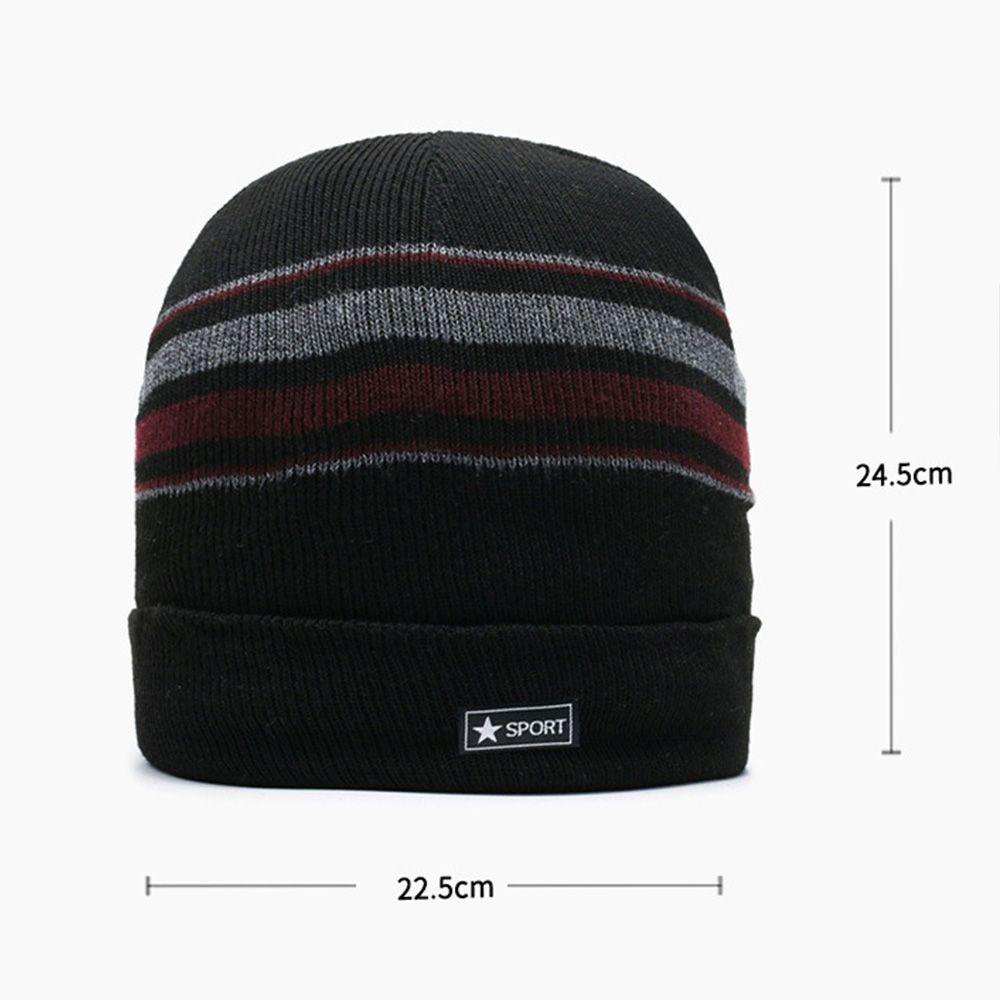 Mũ Beanie Dệt Kim Họa Tiết Kẻ Sọc Thời Trang Thường Ngày Mới Cho Nam Và Nữ