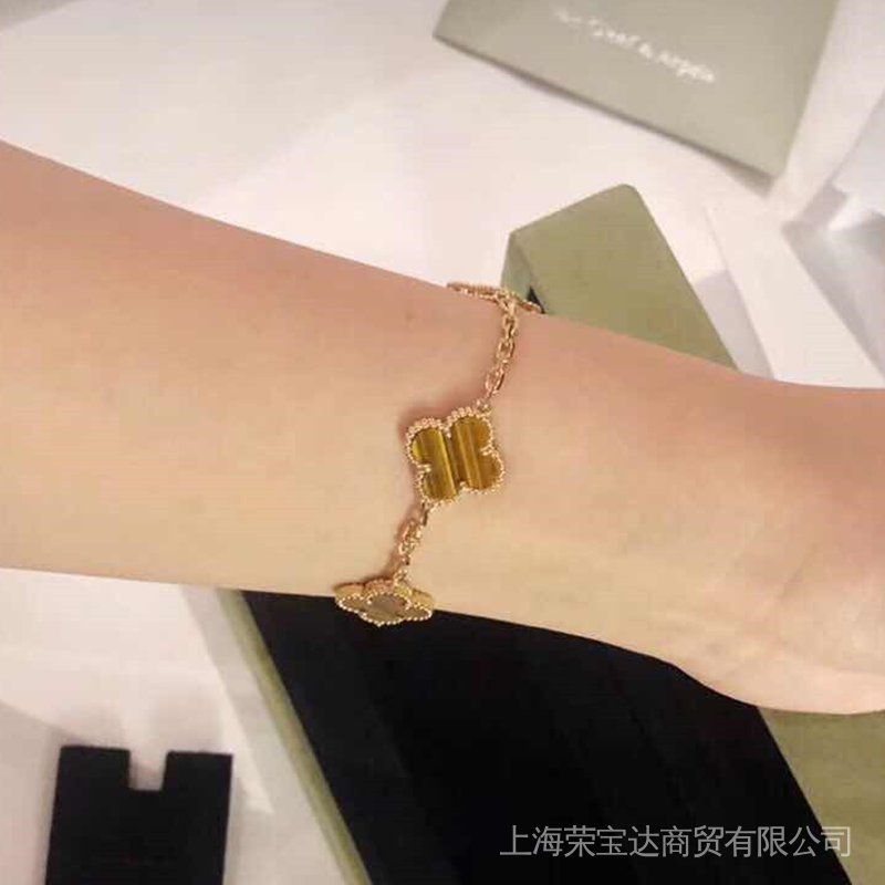 Van Cleef & Arpel bracelet Five-Flower VCA Five-Flower Bracelet red flower black flower white flower various optional new bracelet