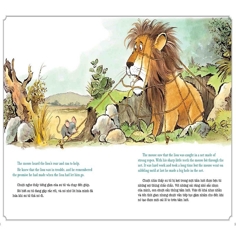 Sách Aesop Bất Hủ 2 - Song Ngữ Anh Việt Tặng Kèm Truyện Cổ Tích Song Ngữ