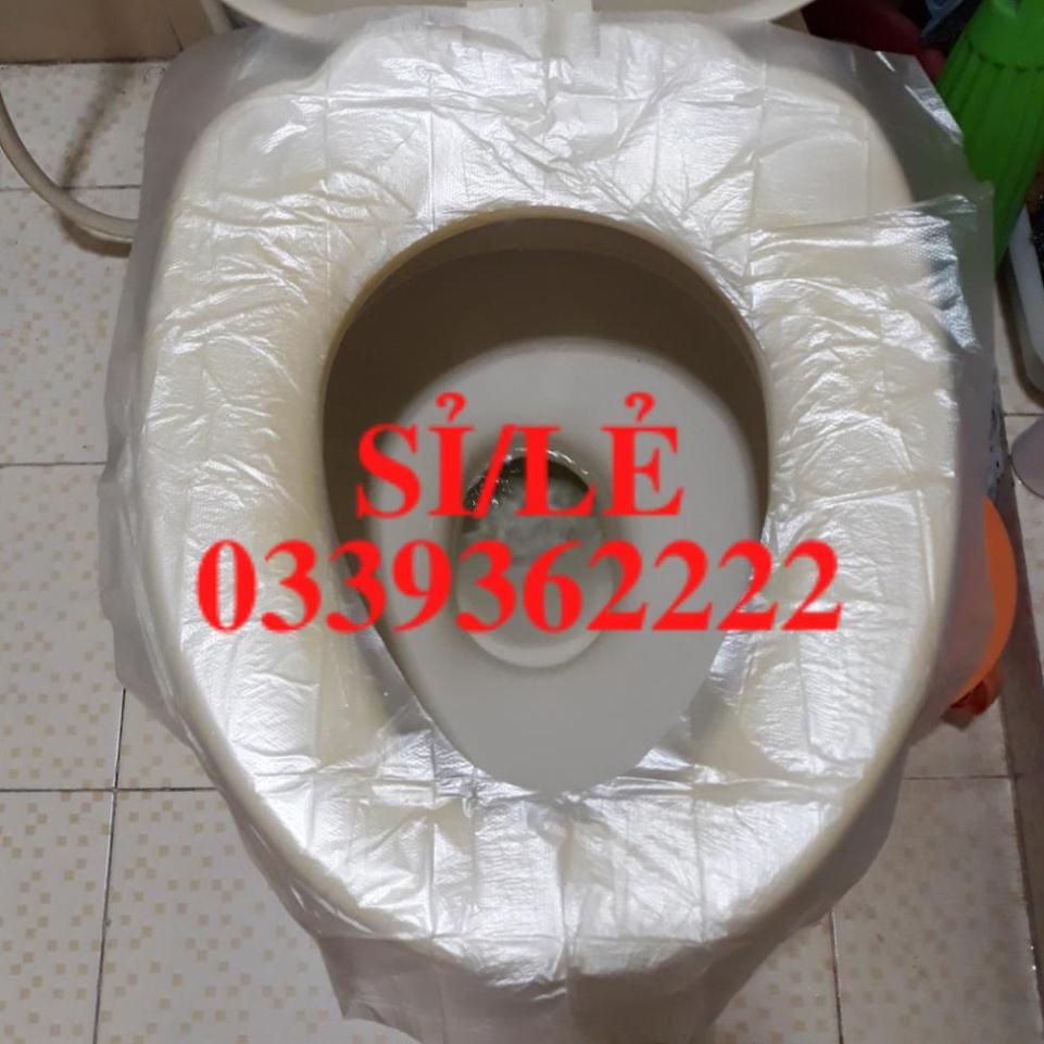 [ HAIANHSHOP ] [Set 5 tờ] Giấy Lót Bồn Cầu Kháng Khuẩn Chống Thấm Nước - Giấy Lót Toilet Du Lịch Tiện Lợi Duashop &gt;