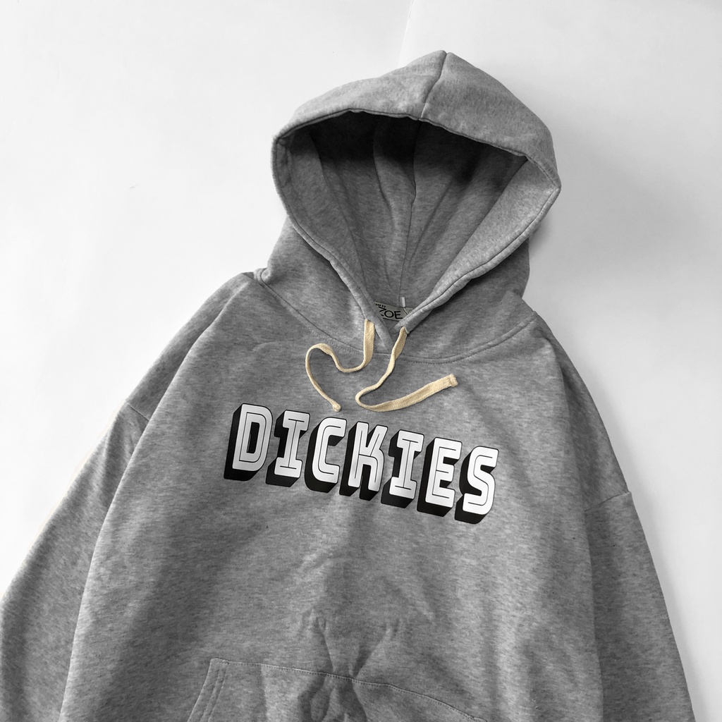 Áo Hoodie Dickies nỉ cotton form rộng unisex, Hoodie dáng rộng dài tay, phong cách thể thao đường phố, Zoeclothing
