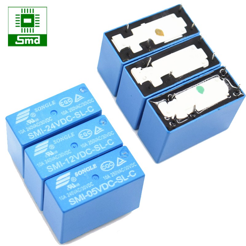 Relay SONGLE SMI-05VDC-SL-C (10A - 5 chân)