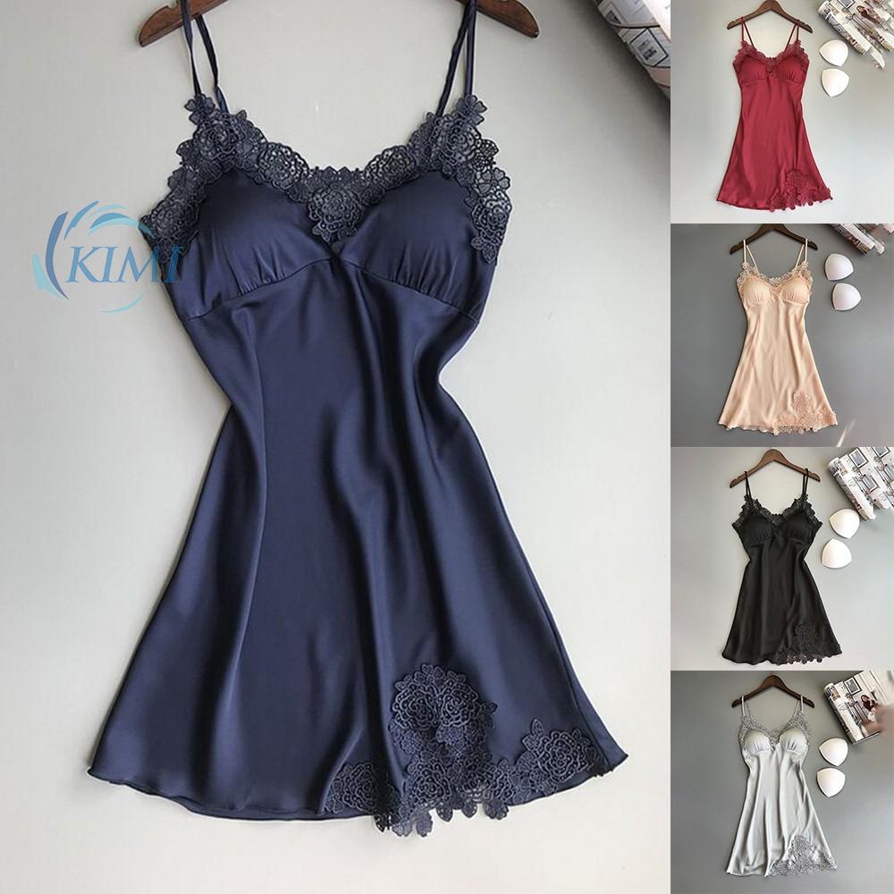 Đầm ngủ bằng lụa mềm mại gợi cảm cho nữ
 | BigBuy360 - bigbuy360.vn