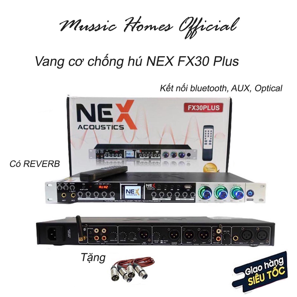 Vang Cơ NEX Acoustics FX30 PLUS chính hãng Vang cơ chống hú cực tốt phù hợp mọi dàn âm thanh KARAOKE Bảo hành 12 Tháng thumbnail