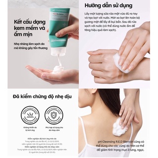 Dr G Sữa rửa mặt dịu nhẹ cho da dầu mụn Dr.G pH Cleansing R.E.D Blemish Clear Soothing Foam 150ml