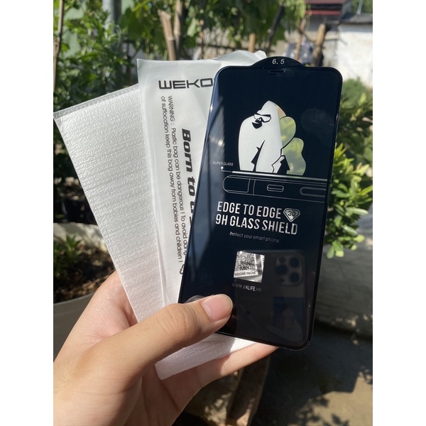 KÍNH CƯỜNG LỰC IPHONE FULL MÀN-CHÍNH HÃNG KINGKONG- TRONG SUỐT- HẠN CHẾ BÁM VÂN TAY- IPHONE 6 ĐẾN 12PROMAX