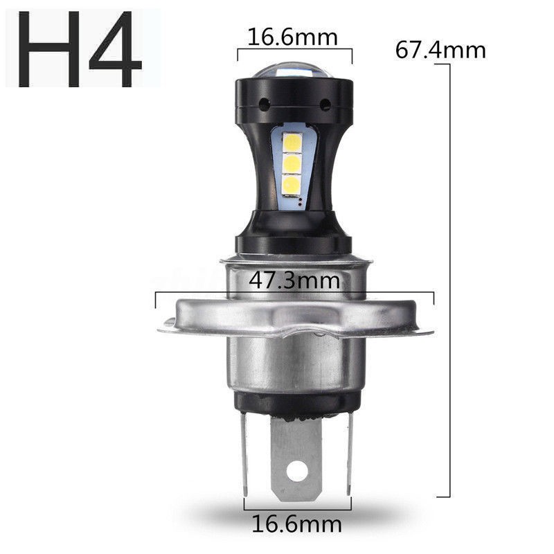 Đèn pha xe máy H4 18SMD 3030 12V ánh sáng trắng 5000LM | BigBuy360 - bigbuy360.vn