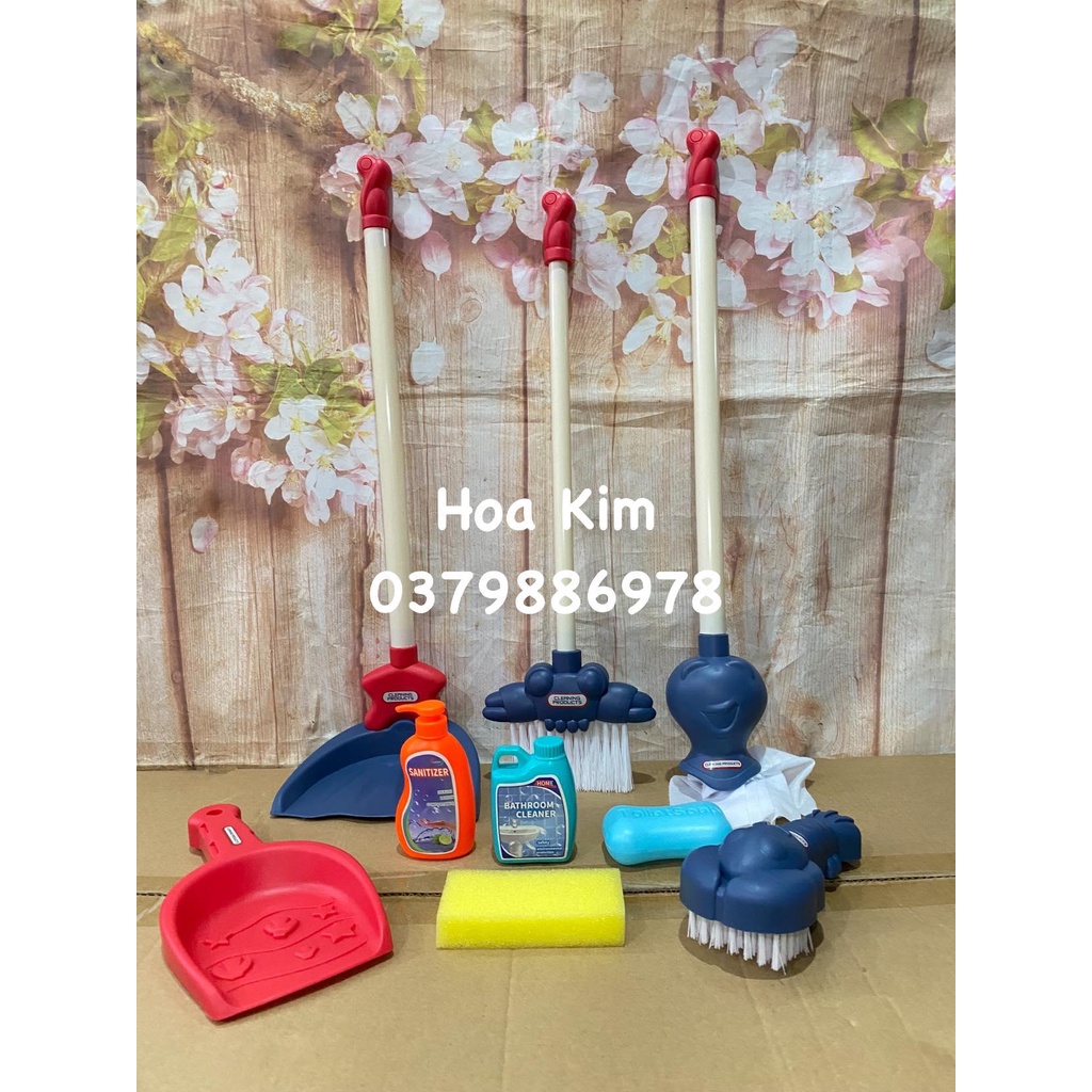 Đồ chơi bé làm việc nhà, quét dọn hkm Enfa