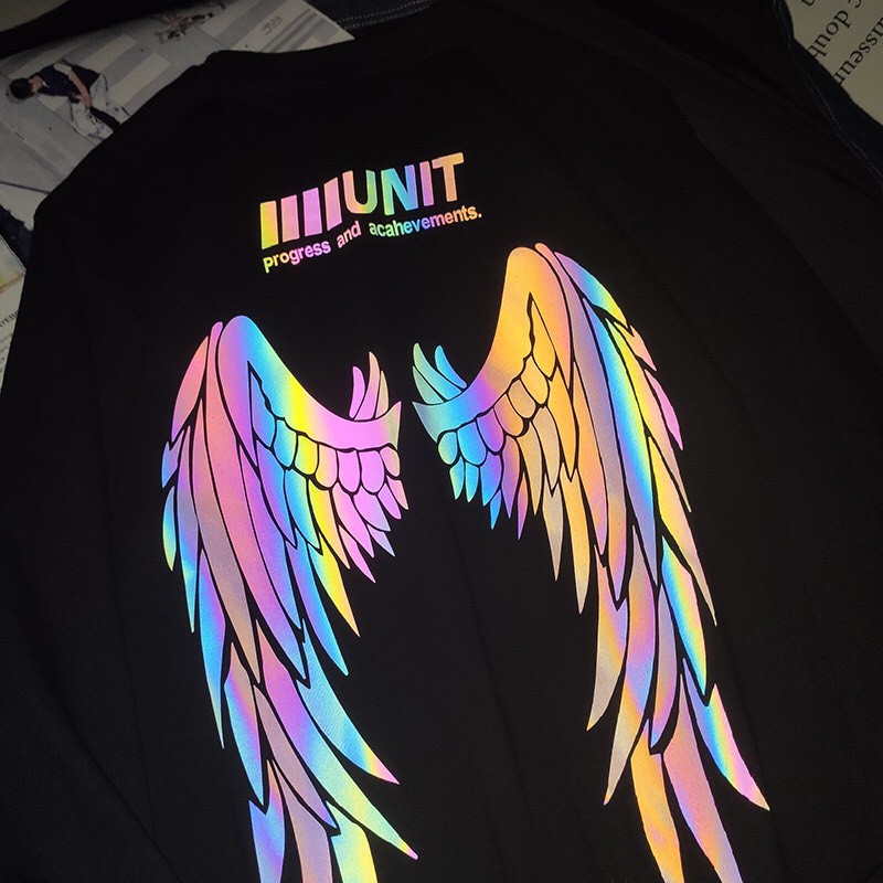 Áo sweater GẤU 194 vải thu đông co dãn, dày dặn mềm mịn form rộng phong cách Unisex - UNIT ĐÔI CÁNH phản quang | BigBuy360 - bigbuy360.vn