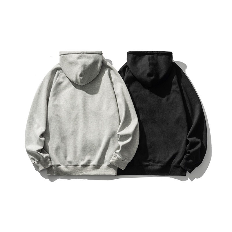 Áo Khoác Nỉ Trơn HOODIE ZIP Unisex Nam Nữ Form Rộng Phong Cách Hàn Quốc Ảnh Thật Có Sẵn