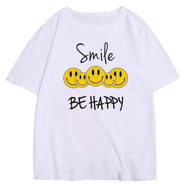 Áo phông Smile Be Happy mặt cười LDU0619