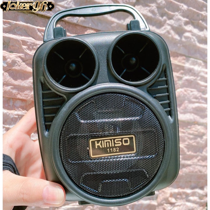 Loa Bluetooth không dây Mini Kimiso KM 1182 ,Bass mạnh,chất lượng âm tuyệt hảo, dung lượng pin lớn, dùng từ 3 đến 5 giờ