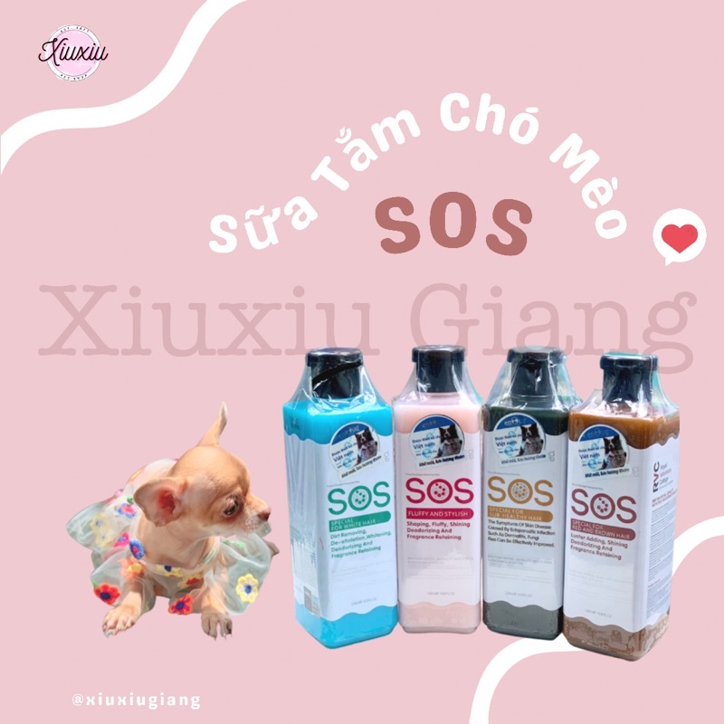 Sữa Tắm Chó Mèo SOS 530ml - Xiuxiu Giang