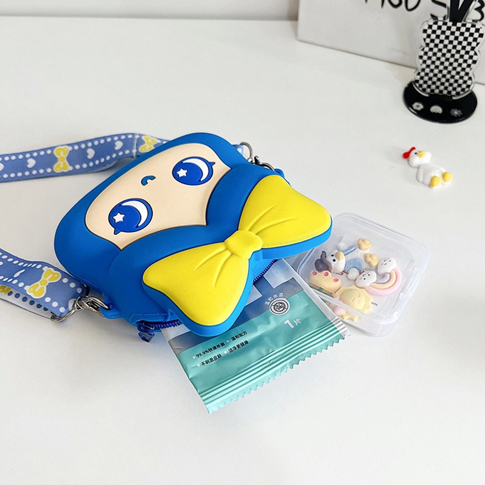 Túi Đeo Vai Đựng Tiền Xu Bằng Silicon Hình Hello Kitty Disney Dễ Thương Cho Bé Gái