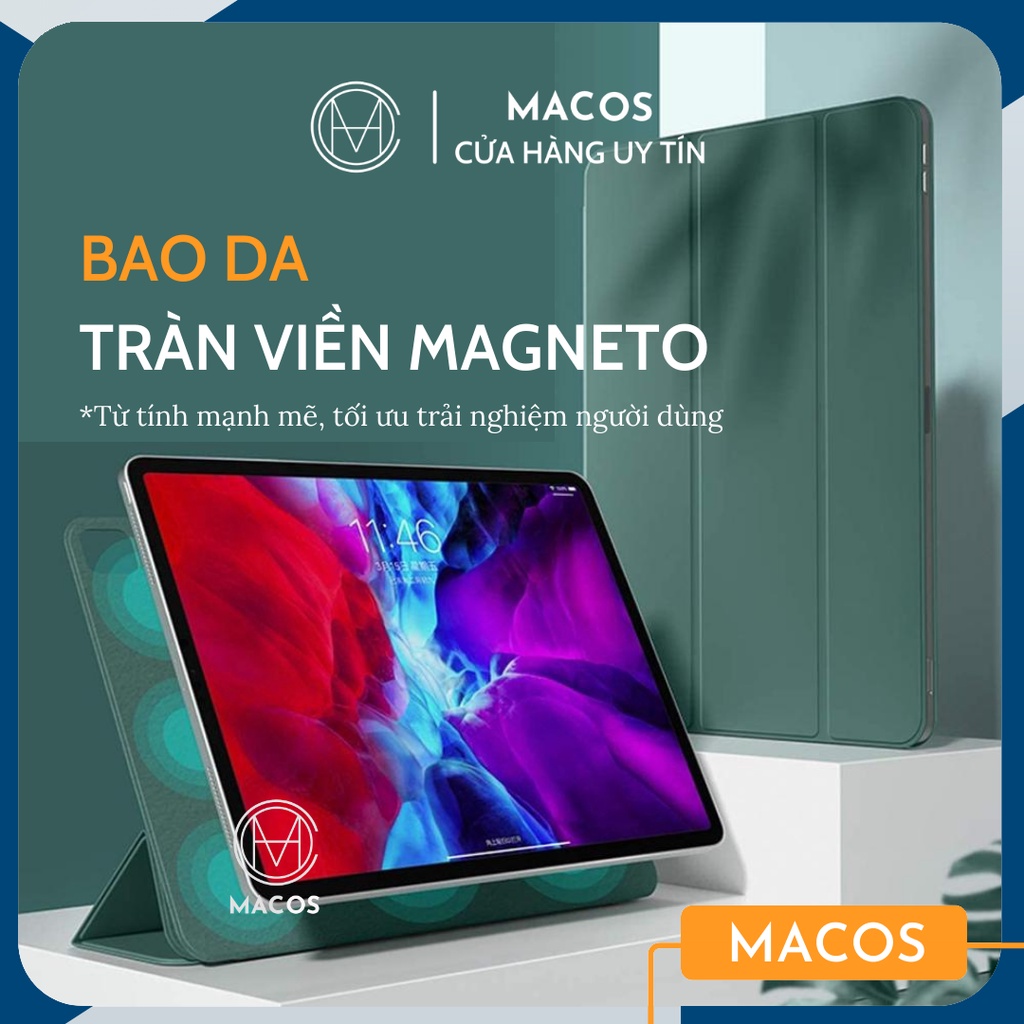 Bao da iPad Pro Magneto Nam Châm Tràn Viền siêu chắc cho cảm giác như không dùng ốp ipad 11, air 4 10.9,12.9 inch