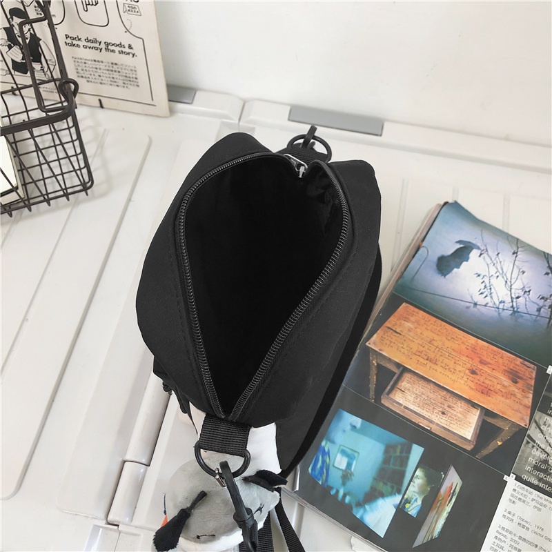 Túi xách đeo chéo vai Prettyzys thời trang học đường Hàn Quốc 2021 cho cặp đôi