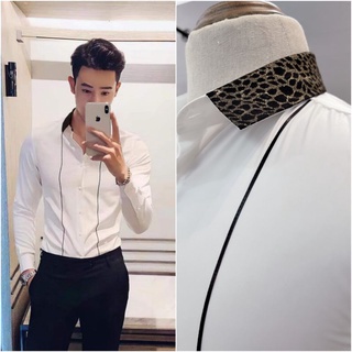 Sơ mi nam cổ vân báo