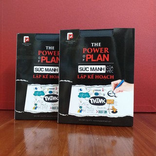 Combo 2 cuốn sổ tây lập kế hoạch The Power Of Plan ( Sổ bìa da)