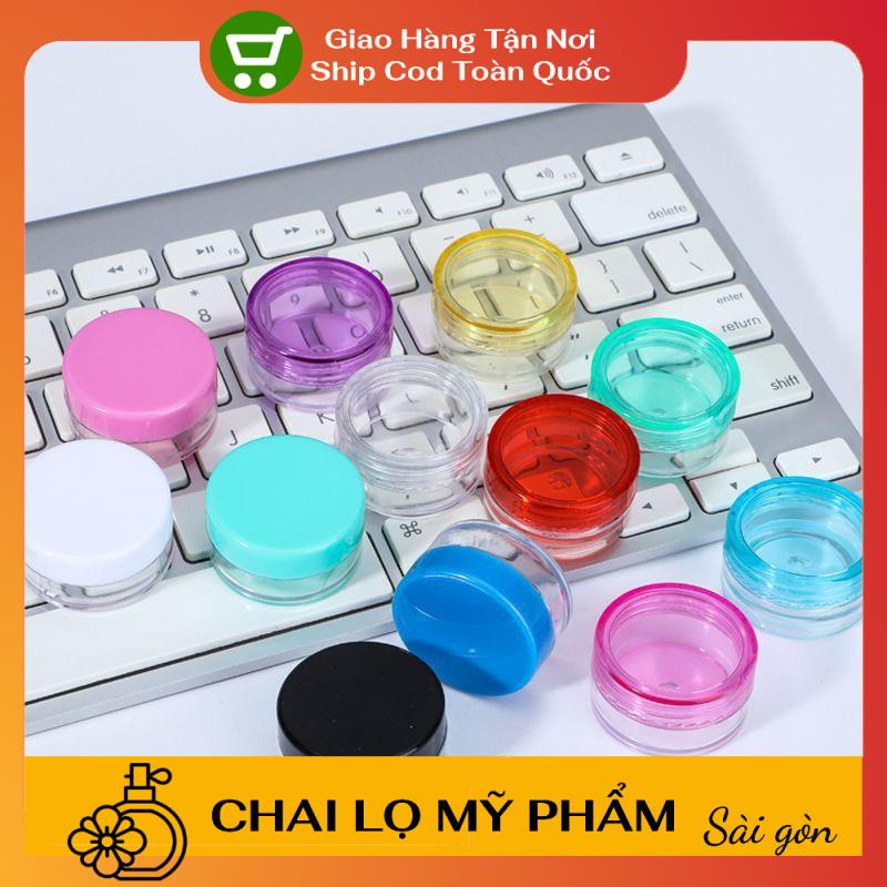 Hủ Đựng Kem ❤ SIÊU RẺ ❤ Hũ nhựa tròn 3g,5g,10g,20g,30g,50g,100g chiết kem , chai lọ chiết mỹ phẩm , phụ kiện du lịch