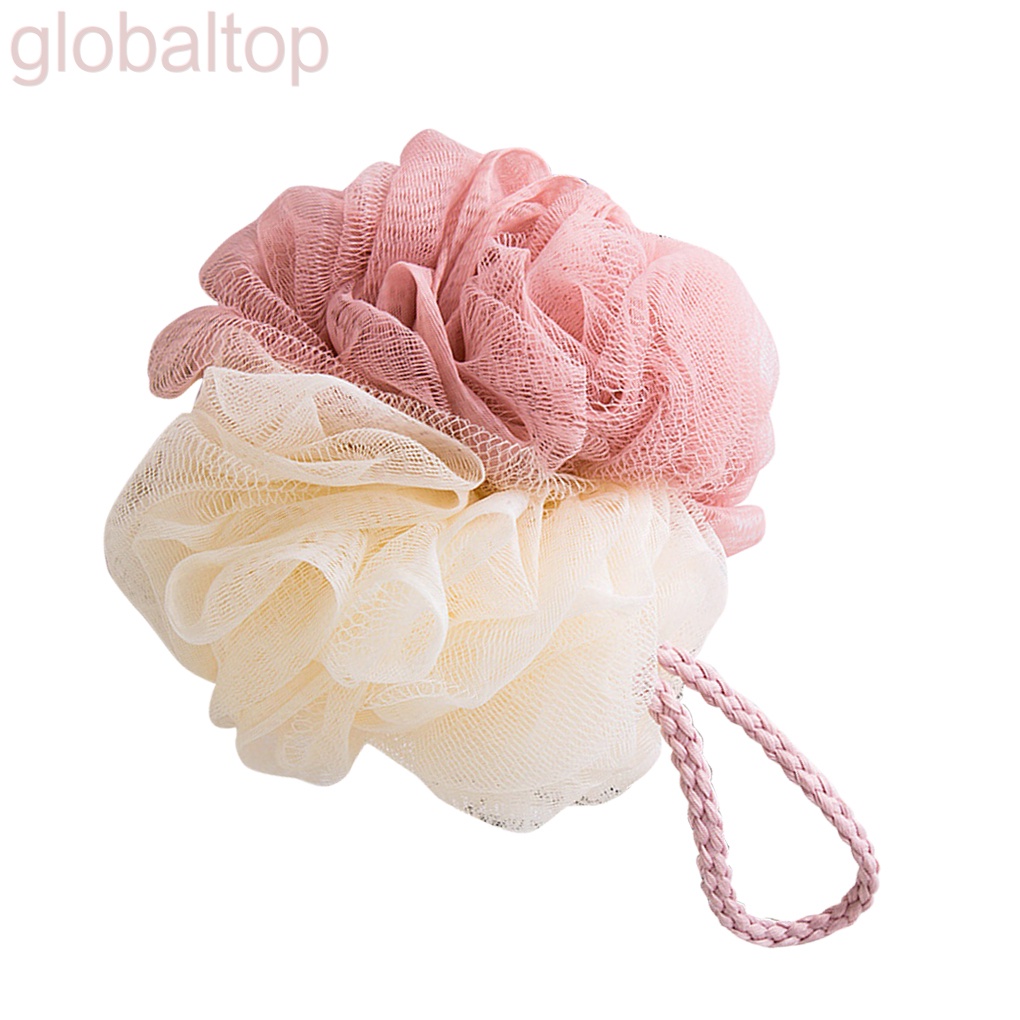 Bông tắm lưới 11cm nhiều màu sắc dùng vệ sinh cơ thể khi đi du lịch