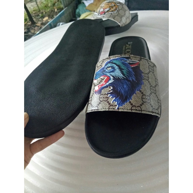 Dép nam in sói đế thấp full size 38-43
