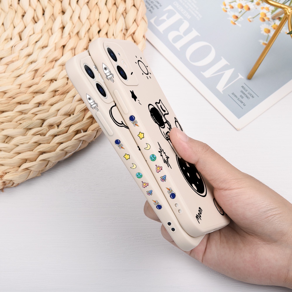 Ốp điện thoại họa tiết phi hành gia cho OPPO F9 R9S PLUS RENO 5 2F F11 F3 F1 PLUS A9 R9 PRO RENO 4 PRO 2Z A7X