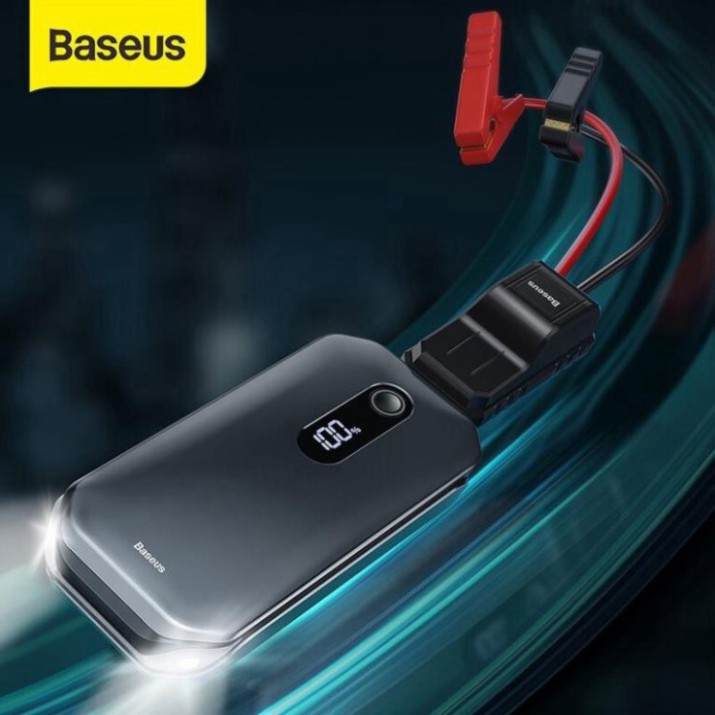 Bộ Kích Nổ Ô TÔ Baseus Car Jump Starter Dung Lượng Pin 12000mah Tối Đa 50 Lần Kích Công Suất 1000A