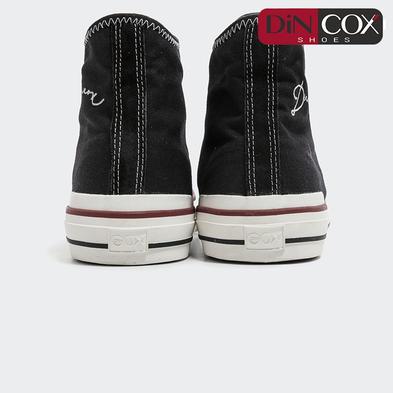 GIày Sneaker Vải Unisex DINCOX GD21 Hi Black Cá Tính